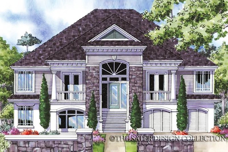 Architectural House Design - Southern Exterior - Front Elevation Plan #930-163