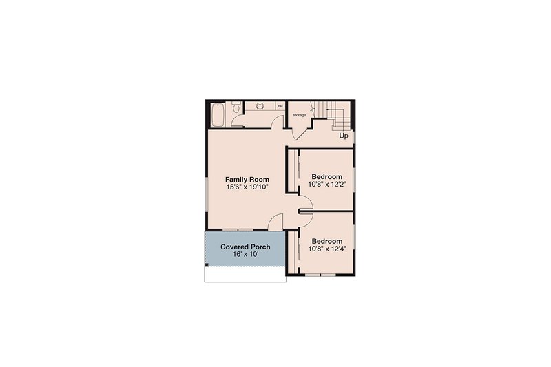 Dream House Plan - Floor Plan - Lower Floor for Traditional House Plan #124-1469 - 3 bed, 2 bath