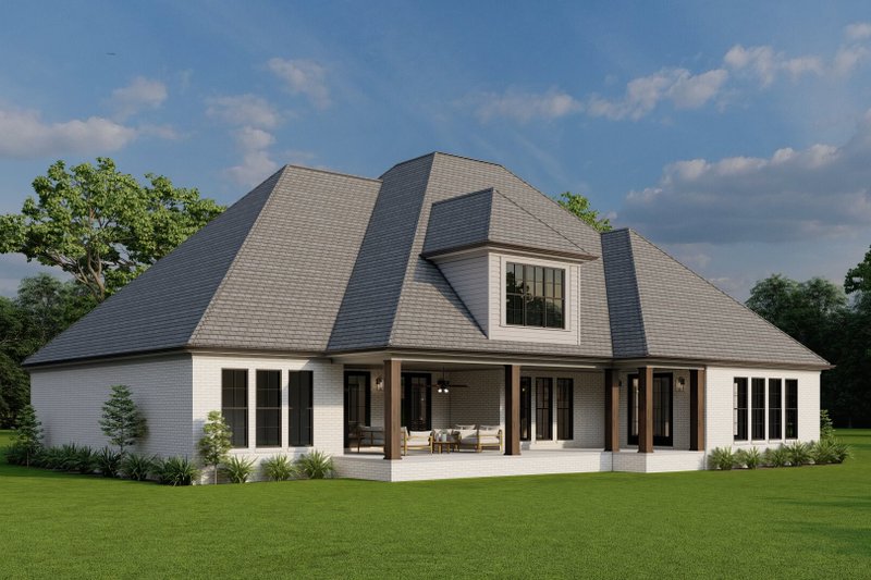 Architectural House Design - Exterior - Other Elevation 2 for European House Plan #923-437 - 3 bed, 3.5 bath