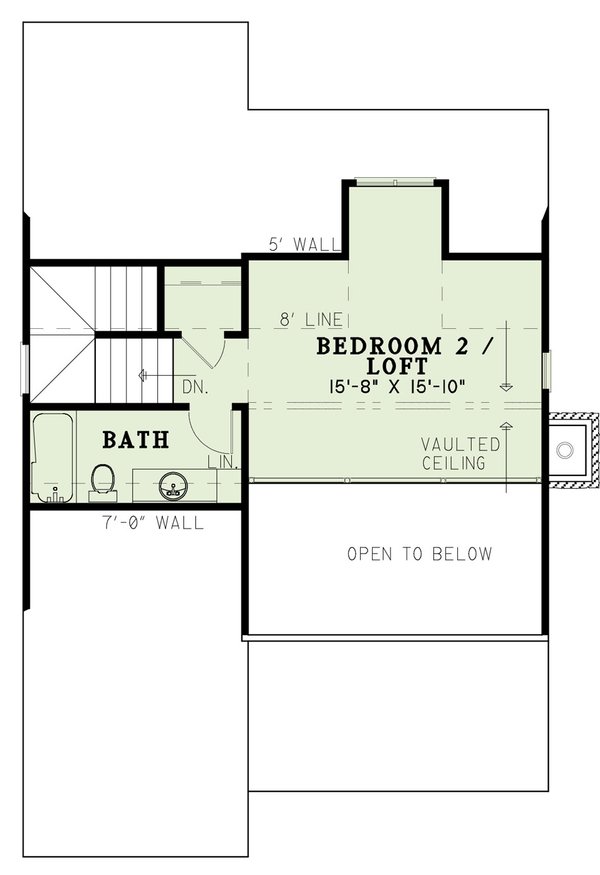 Home Plan - Mediterranean Floor Plan - Upper Floor Plan #17-3301