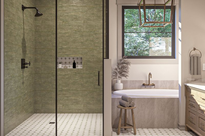 Home Plan - Interior - Master Bathroom for Modern House Plan #455-358 - 4 bed, 3.5 bath
