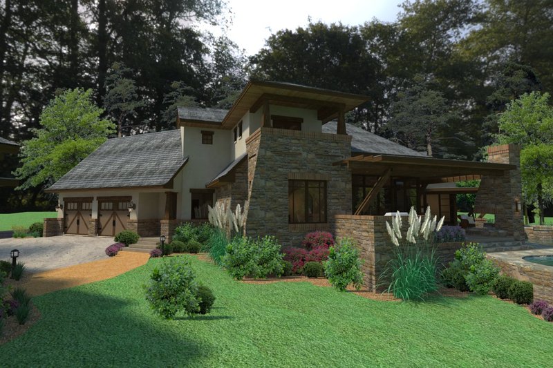 House Plan Design - Exterior - Other Elevation 10 for European House Plan #120-182 - 3 bed, 4 bath