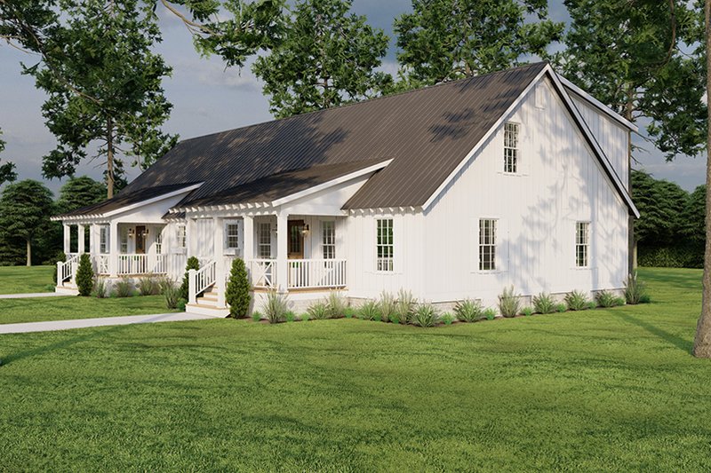 Home Plan - Exterior - Front Elevation 4 for Cottage House Plan #923-328 - 3 bed, 2 bath