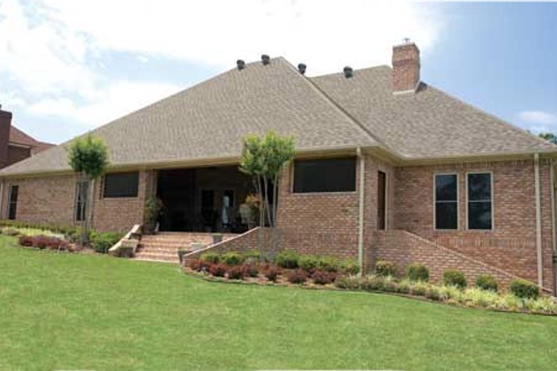 Dream House Plan - Exterior - Rear Elevation for European House Plan #17-1171 - 4 bed, 4.5 bath