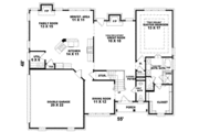 European Style House Plan - 3 Beds 2.5 Baths 2549 Sq/Ft Plan #81-885 