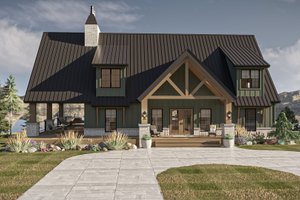 Farmhouse Exterior - Front Elevation Plan #455-404