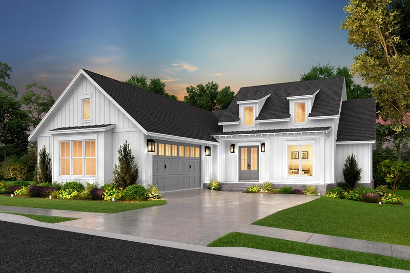 Home Plan - Farmhouse Exterior - Front Elevation Plan #430-324