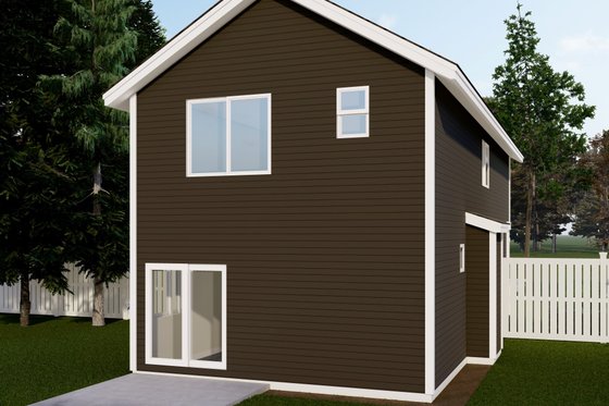 Exterior - Rear Elevation for Craftsman House Plan #53-719 - 3 bed, 2.5 bath