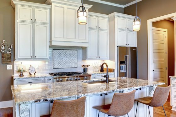 Interior - Kitchen 1 for Ranch House Plan #54-484 - 4 bed, 3 bath