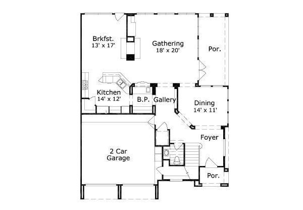 European Floor Plan - Main Floor Plan #411-727