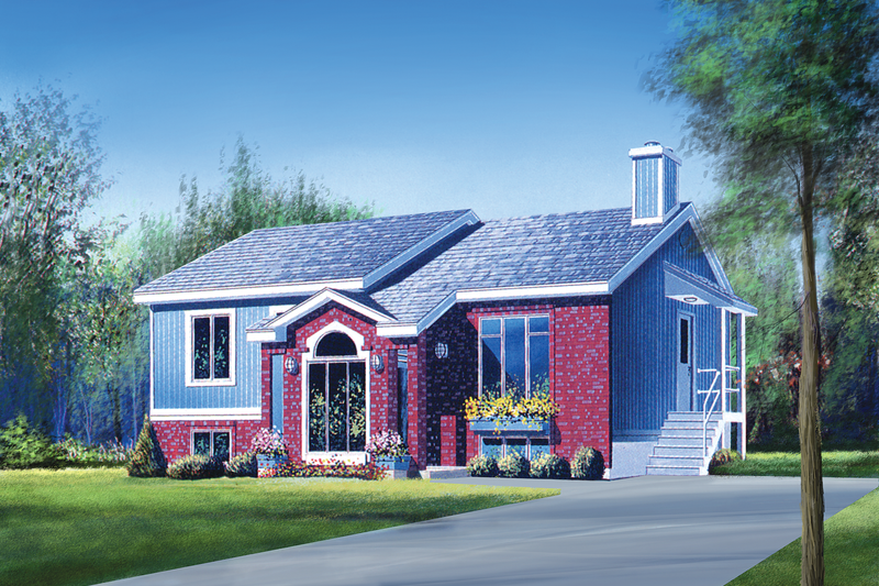 House Blueprint - Traditional Exterior - Front Elevation Plan #25-1180