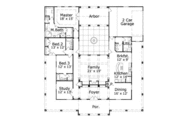 Adobe / Southwestern Style House Plan - 3 Beds 3.5 Baths 2974 Sq/Ft Plan #411-168 