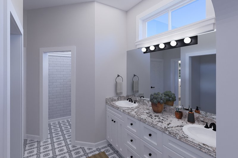 Architectural House Design - Interior - Master Bathroom for Craftsman House Plan #1060-354 - 2 bed, 2 bath