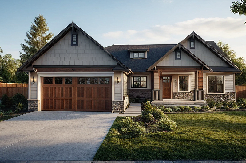 Architectural House Design - Photo 4 for Farmhouse House Plan #1109-18 - 3 bed, 2 bath