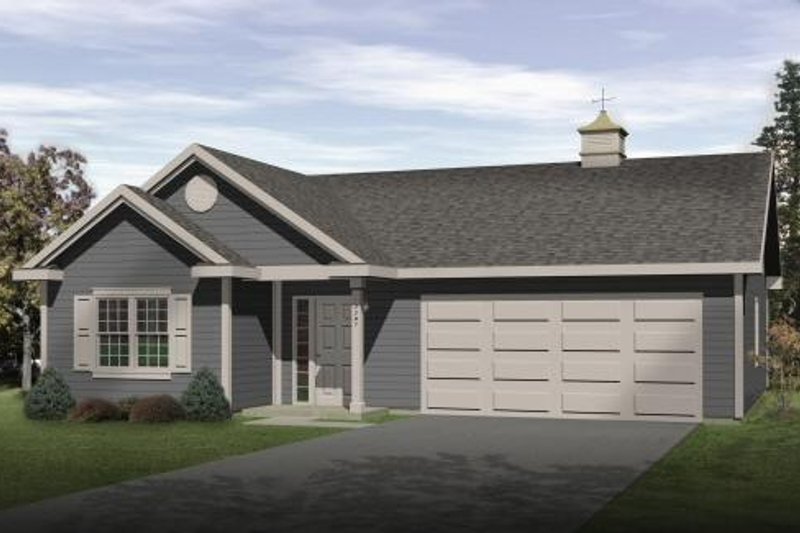 Architectural House Design - Traditional Exterior - Front Elevation Plan #22-416