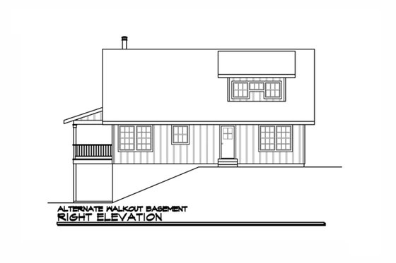 Exterior - Other Elevation 3 for Cabin House Plan #124-473 - 3 bed, 3 bath