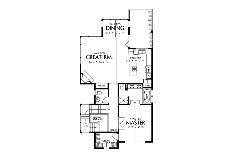 Home Plan - Floor Plan - Upper Floor for Craftsman House Plan #48-266 - 3 bed, 2.5 bath