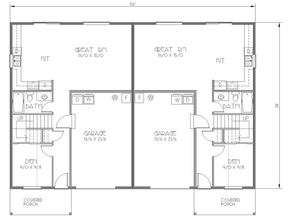 Cottage Floor Plan - Main Floor Plan #423-52