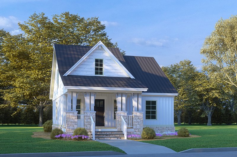 Country Style House Plan - 3 Beds 2 Baths 1250 Sq/Ft Plan #923-280