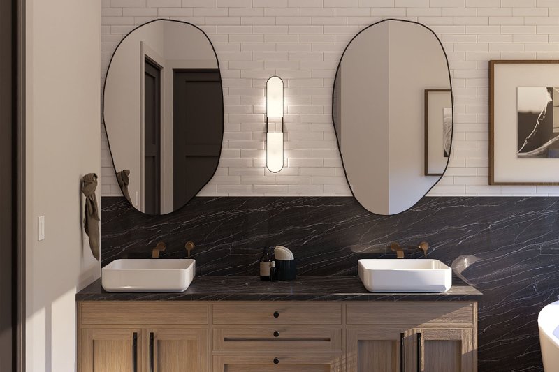 House Design - Interior - Bathroom for Barndominium House Plan #455-324 - 3 bed, 3.5 bath