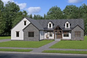 Home Plan - Exterior - Front Elevation for Country House Plan #1089-52 - 3 bed, 2.5 bath