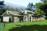 European Style House Plan - 4 Beds 2 Baths 1861 Sq/Ft Plan #1-1361 