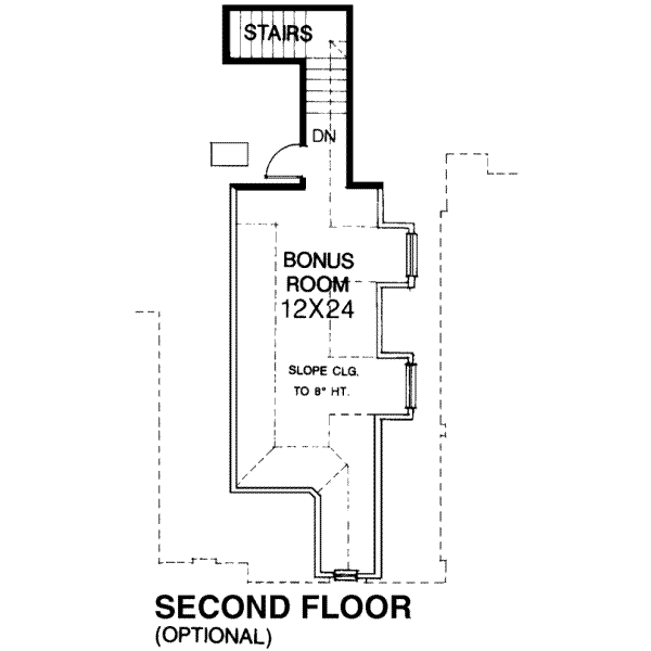 European Floor Plan - Upper Floor Plan #310-219