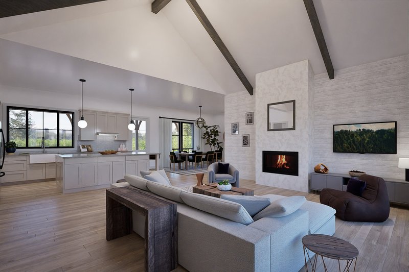 Home Plan - Interior - Family Room 1 for Farmhouse House Plan #1105-12 - 3 bed, 2.5 bath