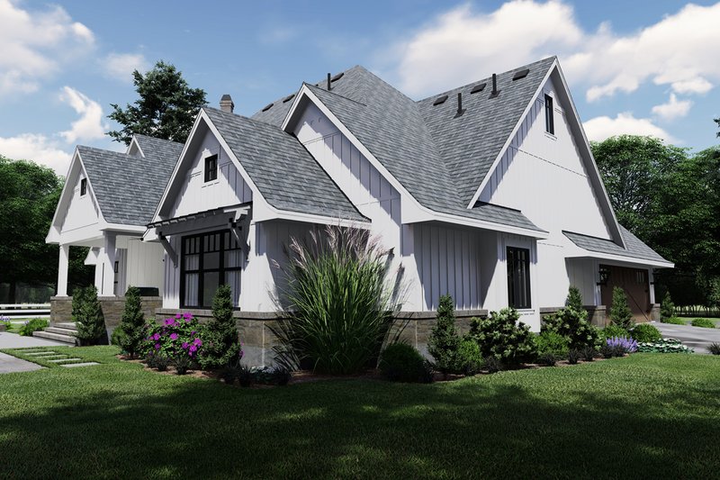 Architectural House Design - Left Side Elevation