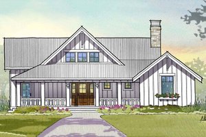 Farmhouse Exterior - Front Elevation Plan #901-110