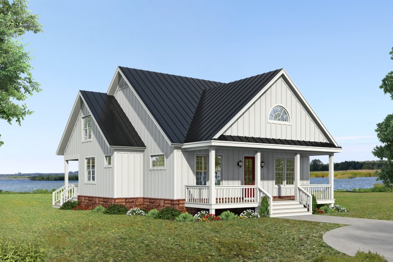 Home Plan - Traditional Exterior - Front Elevation Plan #932-437