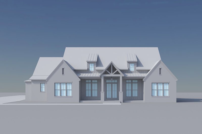 Architectural House Design - Exterior - Front Elevation 7 for Farmhouse House Plan #430-438 - 3 bed, 3.5 bath