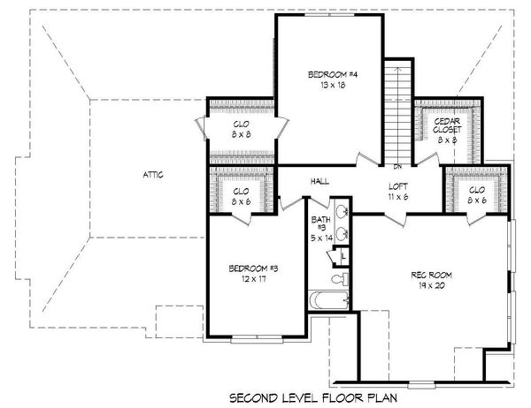 Dream House Plan - Country Floor Plan - Upper Floor Plan #932-209