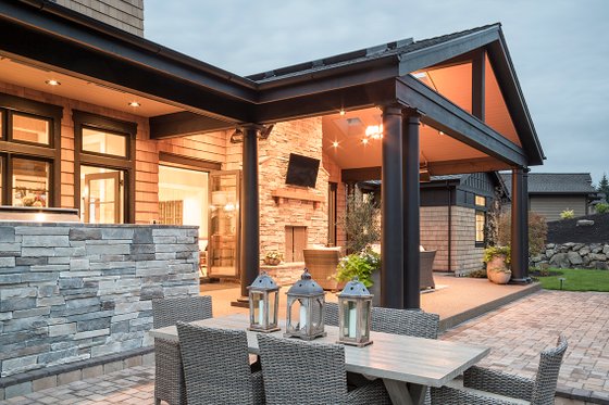 Rear View - 4900 square foot Colonial home