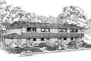 Architectural House Design - Traditional Exterior - Front Elevation Plan #60-602