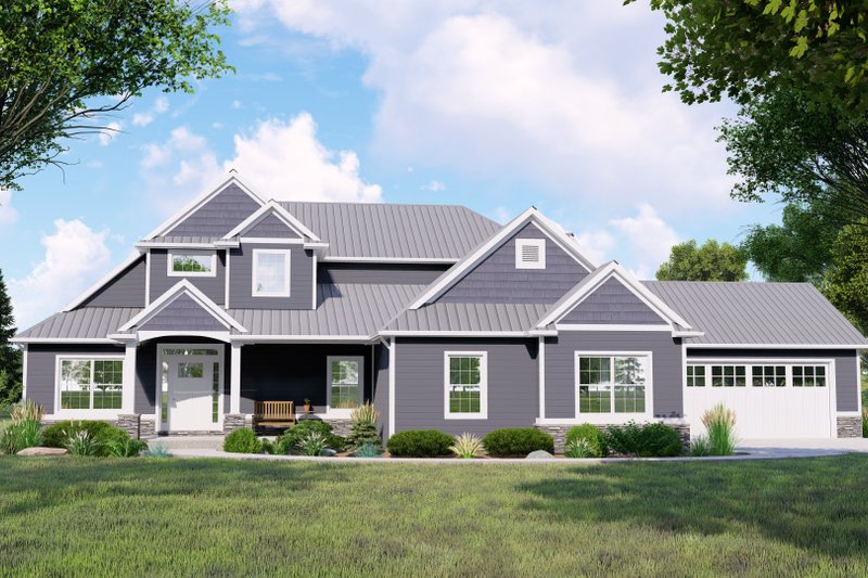 Home Plan - Country Exterior - Front Elevation Plan #1064-349