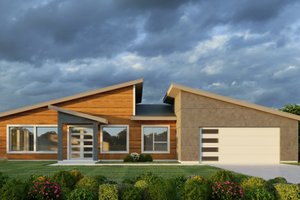 Contemporary Exterior - Front Elevation Plan #112-213