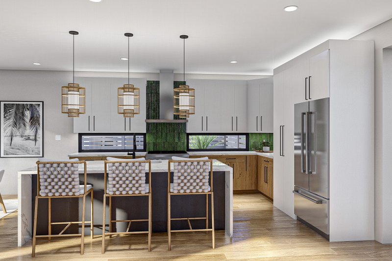 Architectural House Design - Interior - Kitchen for Modern House Plan #455-570 - 2 bed, 2 bath