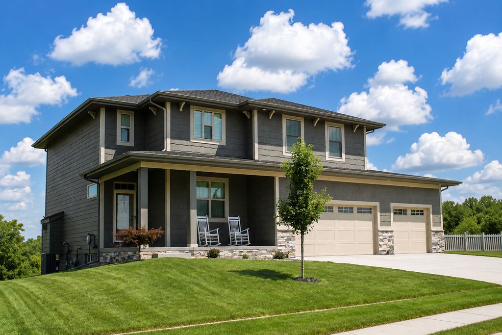 Exterior - Front Elevation 2 for Craftsman House Plan #20-2453 - 4 bed, 2.5 bath