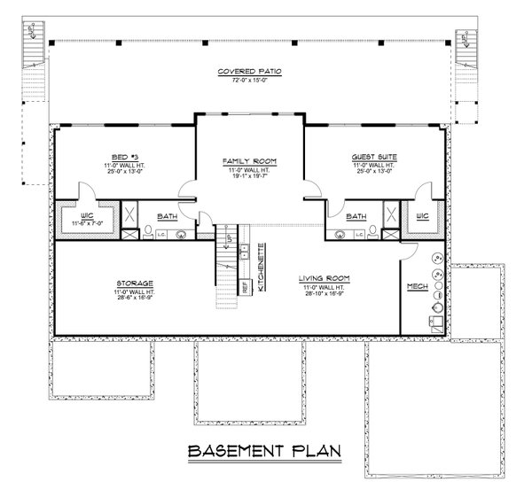 Home Plan - Contemporary Floor Plan - Lower Floor Plan #1064-405