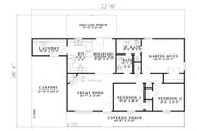Traditional Style House Plan - 3 Beds 1.5 Baths 1104 Sq/Ft Plan #17-2150 