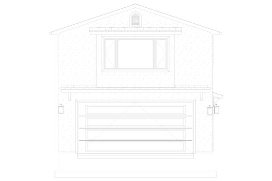 Exterior - Front Elevation 4 for Traditional House Plan #1060-460 - 1 bed, 1.5 bath