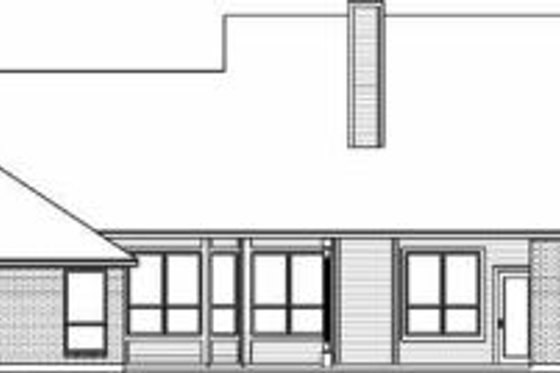 Exterior - Rear Elevation for Colonial House Plan #84-142 - 3 bed, 2.5 bath