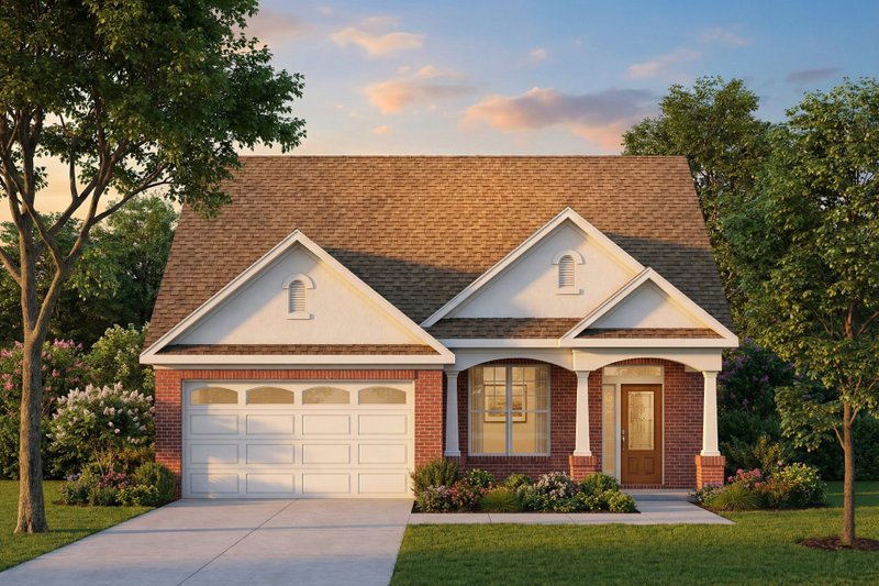 House Design - Traditional Exterior - Front Elevation Plan #80-103