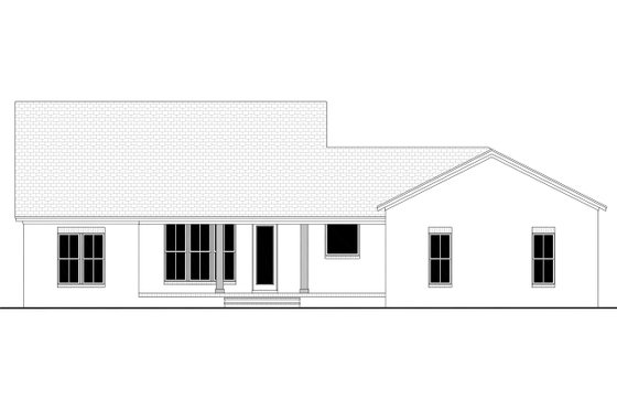 Exterior - Rear Elevation for Farmhouse House Plan #430-208 - 3 bed, 2.5 bath