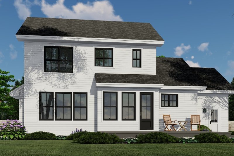 House Plan Design - Exterior - Rear Elevation 2 for Farmhouse House Plan #51-1194 - 3 bed, 2.5 bath