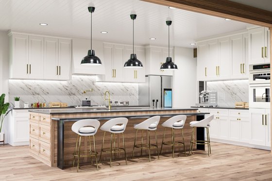 Interior - Kitchen for Modern House Plan #1089-18 - 4 bed, 2.5 bath