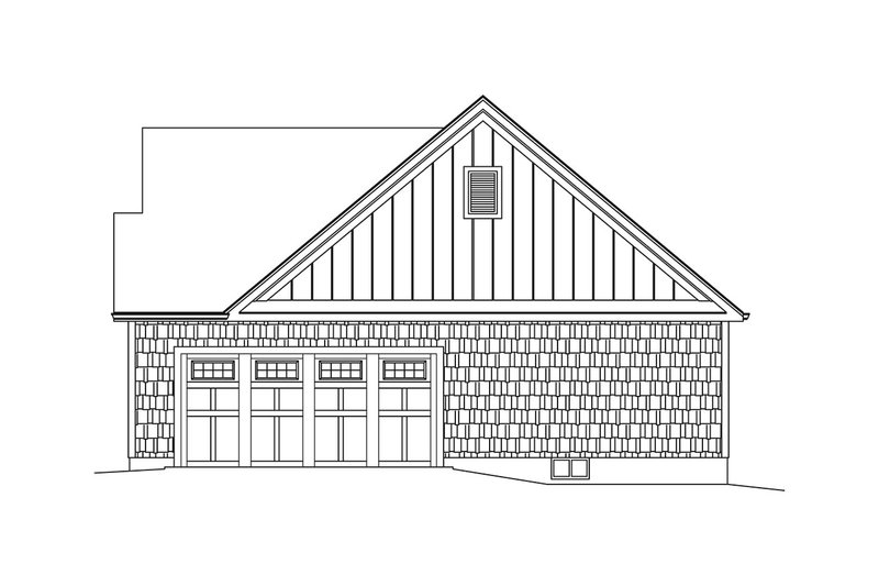 Home Plan - Exterior - Other Elevation 1 for Ranch House Plan #57-661 - 3 bed, 2.5 bath
