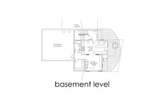 Floor Plan - Lower Floor for Modern House Plan #902-4 - 4 bed, 4 bath