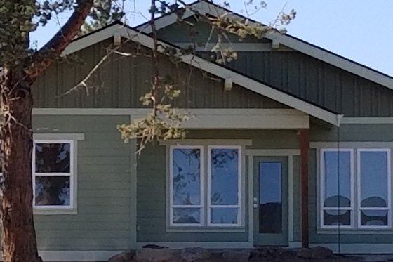 Exterior - Rear Elevation for Craftsman House Plan #1105-3 - 3 bed, 2 bath